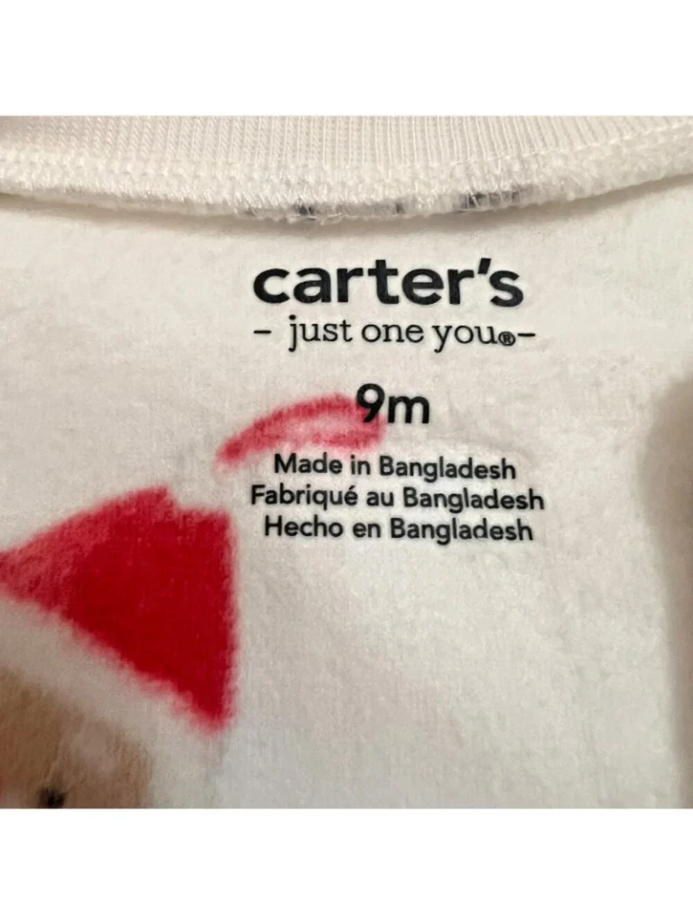 Carters Just One You Footed Santa Penguin 2 Way Zipper Sleep Play Sz 9M NWT